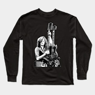 Jimmy Page With Guitars Long Sleeve T-Shirt